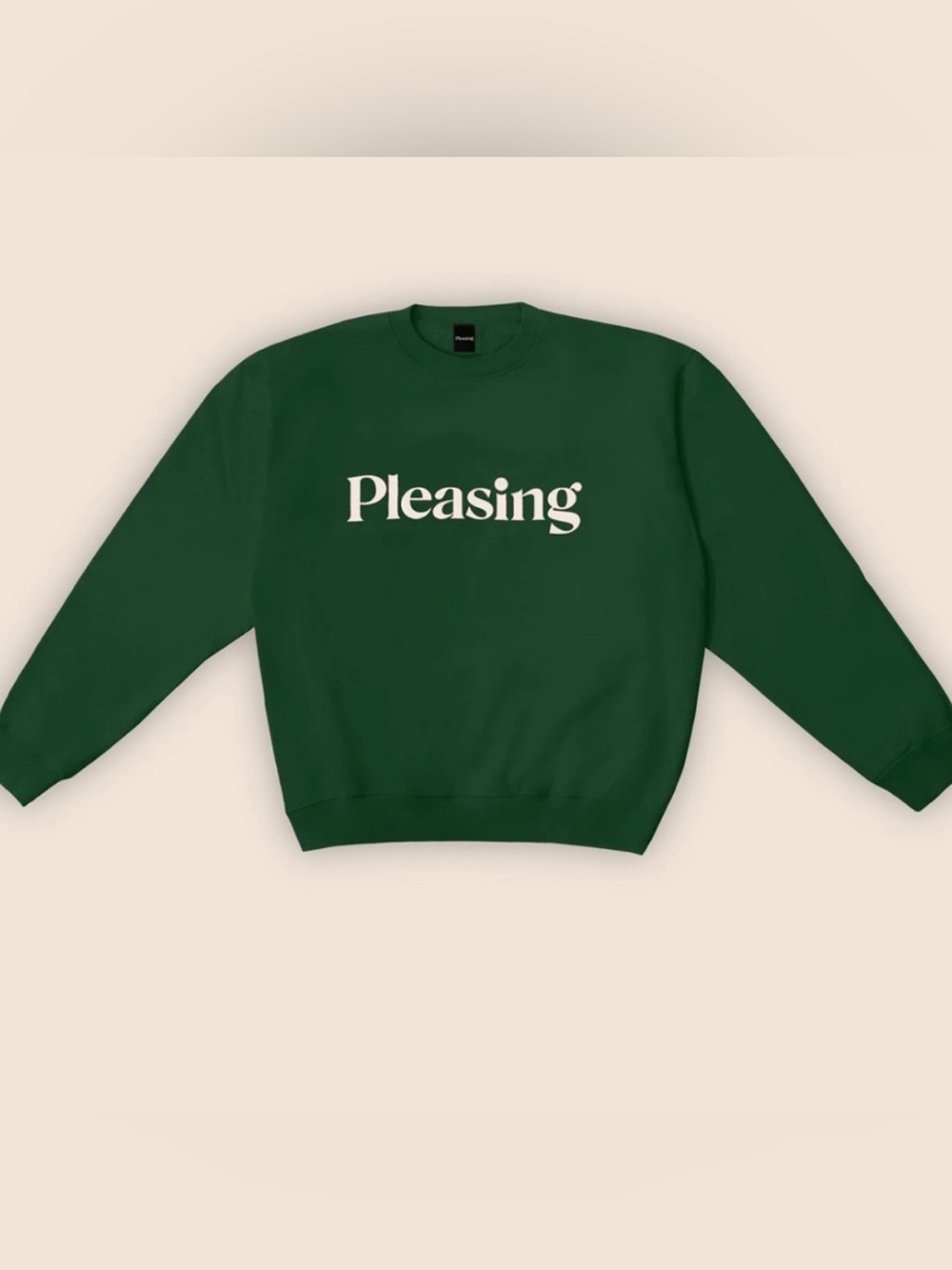 The Pleasing Crewneck in Forest Green M